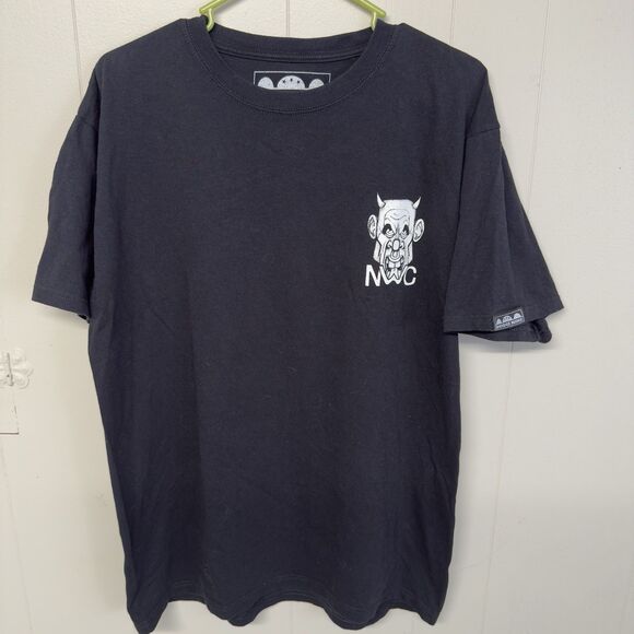 No Warning NWC Punk Band Bridge Nine Records Double Sided Graphic T Shirt L NWOT - Picture 1 of 10